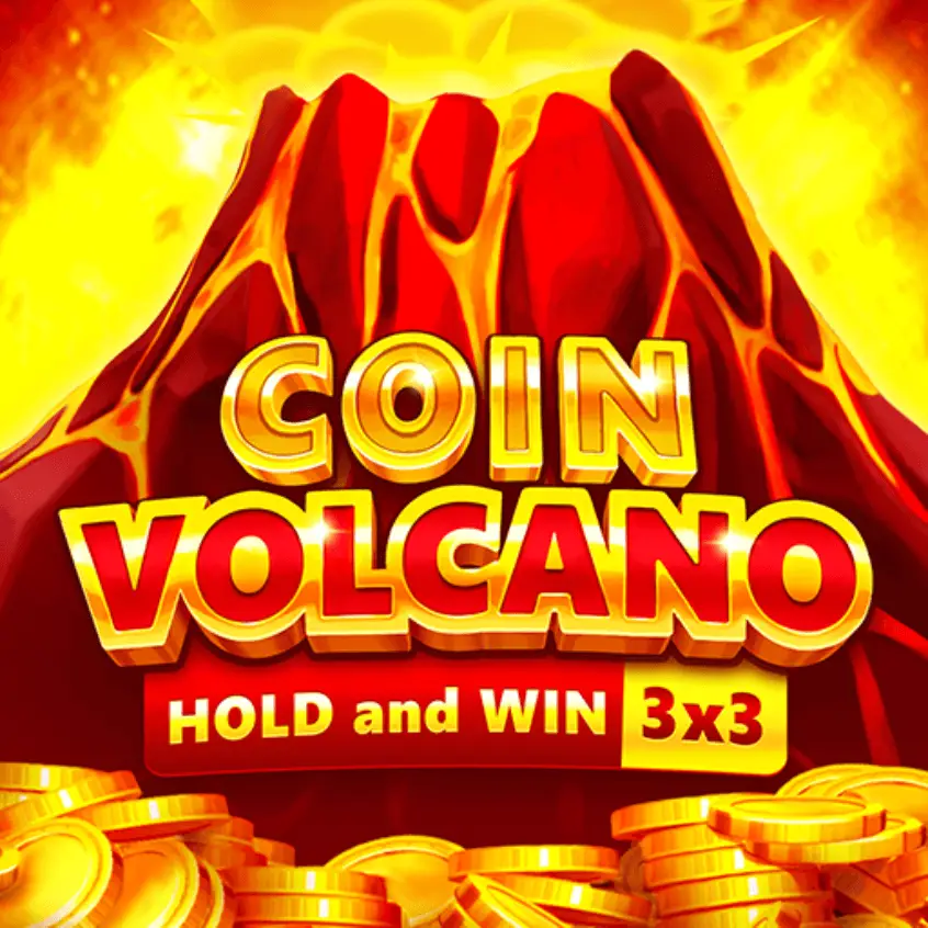 Coin Volcano слот із монетами та вулканічними символами Фав365